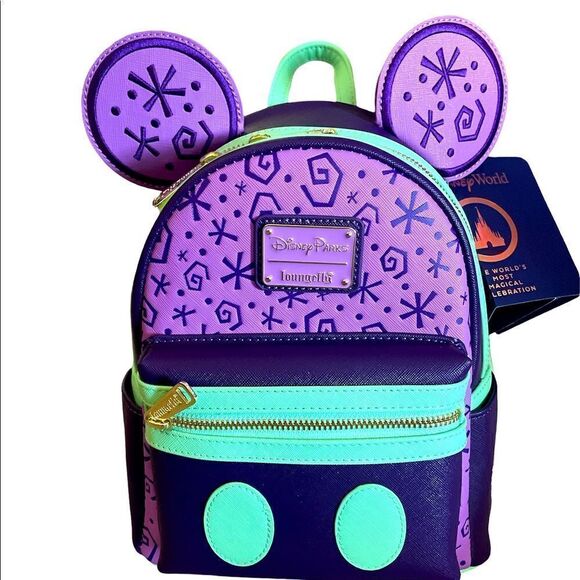 NWT Disney 50th Mickey’s Main Attraction Loungefly | Alice’s Mad Tea Party main image 4